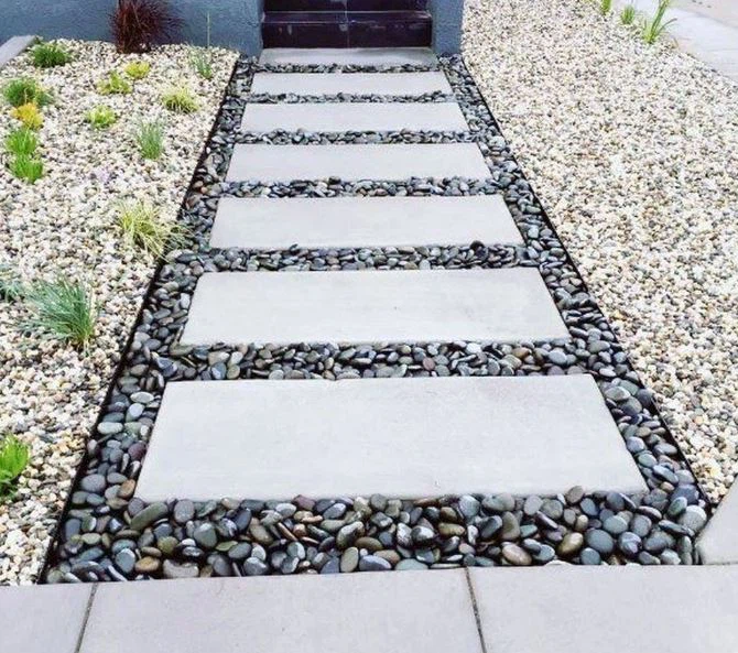Granitne kocke Popločavanje šetališta granitnim popločavanjem